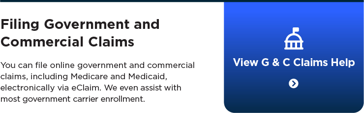 Filing Government Commercial Claims