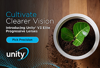 Cultivate clearer vision with Unity V3 Elite Progressive Lenses